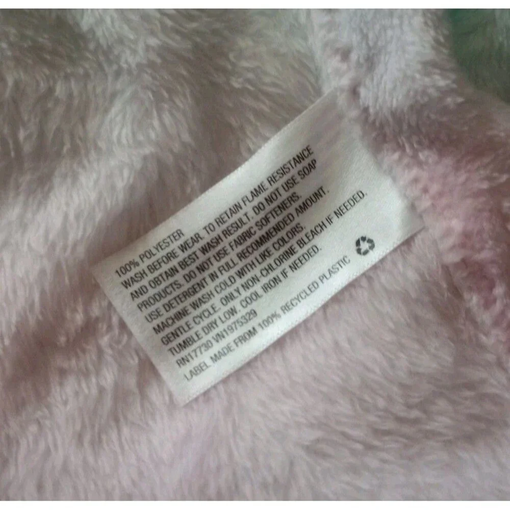 NWT More Than Magic Pastel Spa/Swim Wrap Robe w/Scrunchie - L/XL Girls Youth